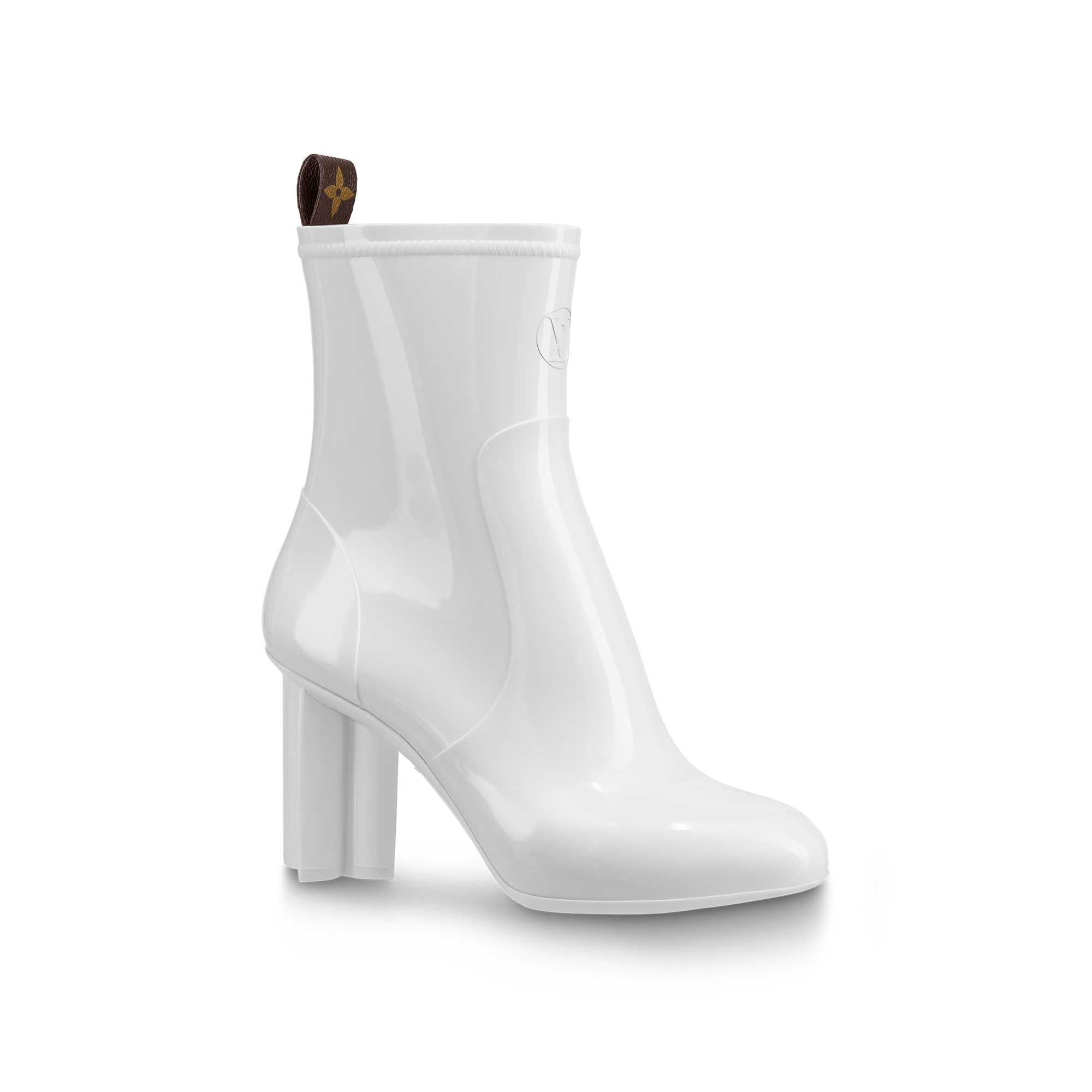 louis vuitton black heel boots